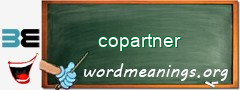 WordMeaning blackboard for copartner